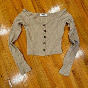 Double Zero Women’s ribbed top S tan